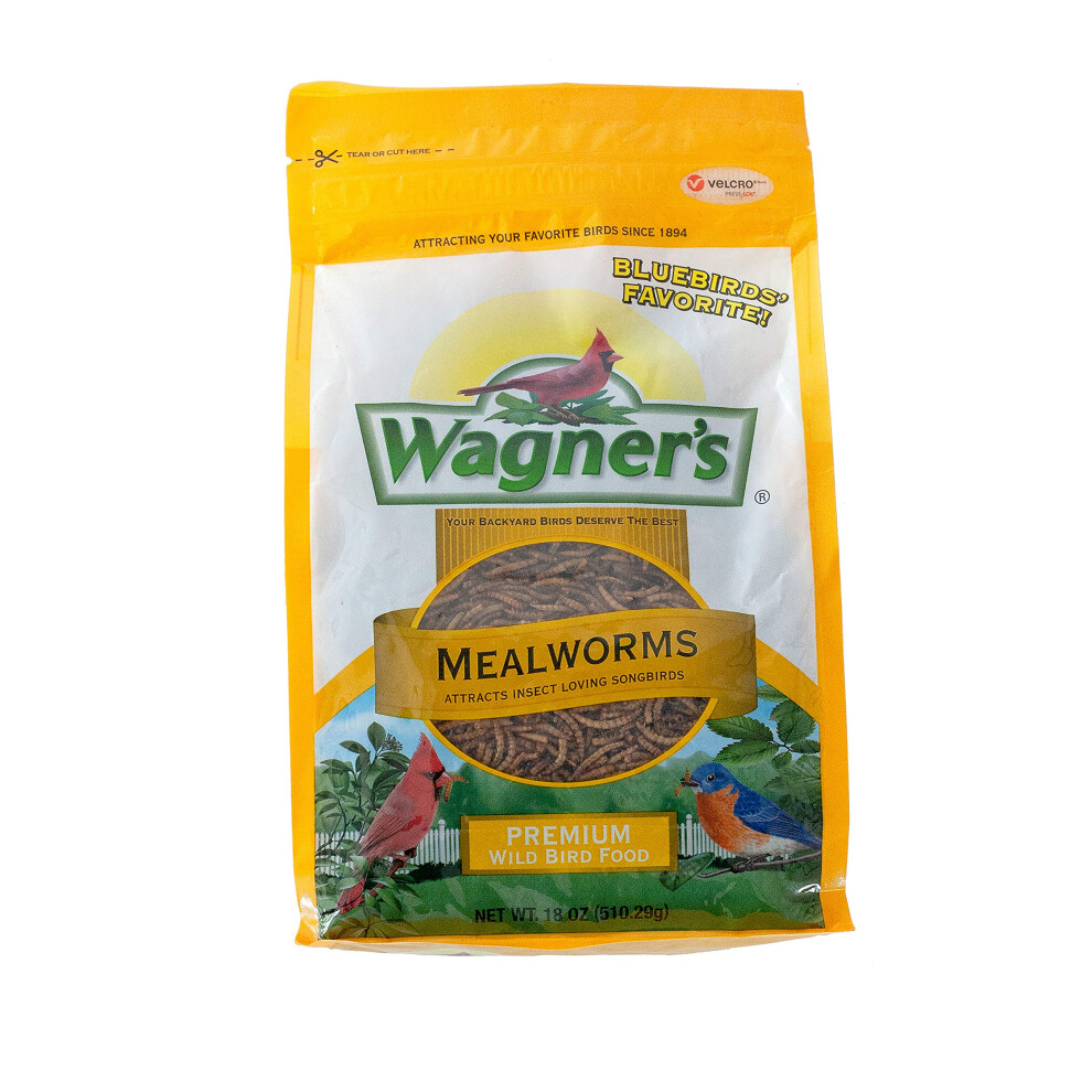 Wagners 58005 Mealworms Wild Bird Food  18Ounce Bag