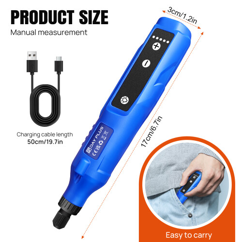 Cordless Mini Rotary Tool Kit 5 Speed Adjustment USB Rechargeable Mini Grinder with 83 Accessories 1