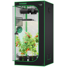 VIVOSUN S276 32x32x63 Grow Tent High Reflective Mylar with Observation Window and Floor Tray for Hydroponics Indoor Plant
