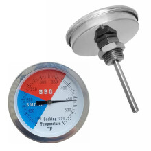 2 Pack BBQ Grill Temperature Gauge 3 inch Dial Face Charcoal Grill Pit Smoker Thermometer Gauge BBQ Temp Gauge Grill Thermomete