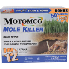 Motomco 00834310 12 Worm 198880 Mole Killer Ready to Use Bonus Box