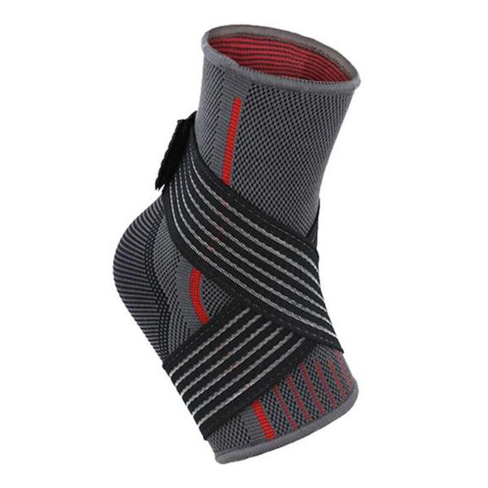 Red/Blue (, S) (, S) Ankle Brace Support Compression Wrap Bandage Foot Plantar Fasciitis Pain Relief