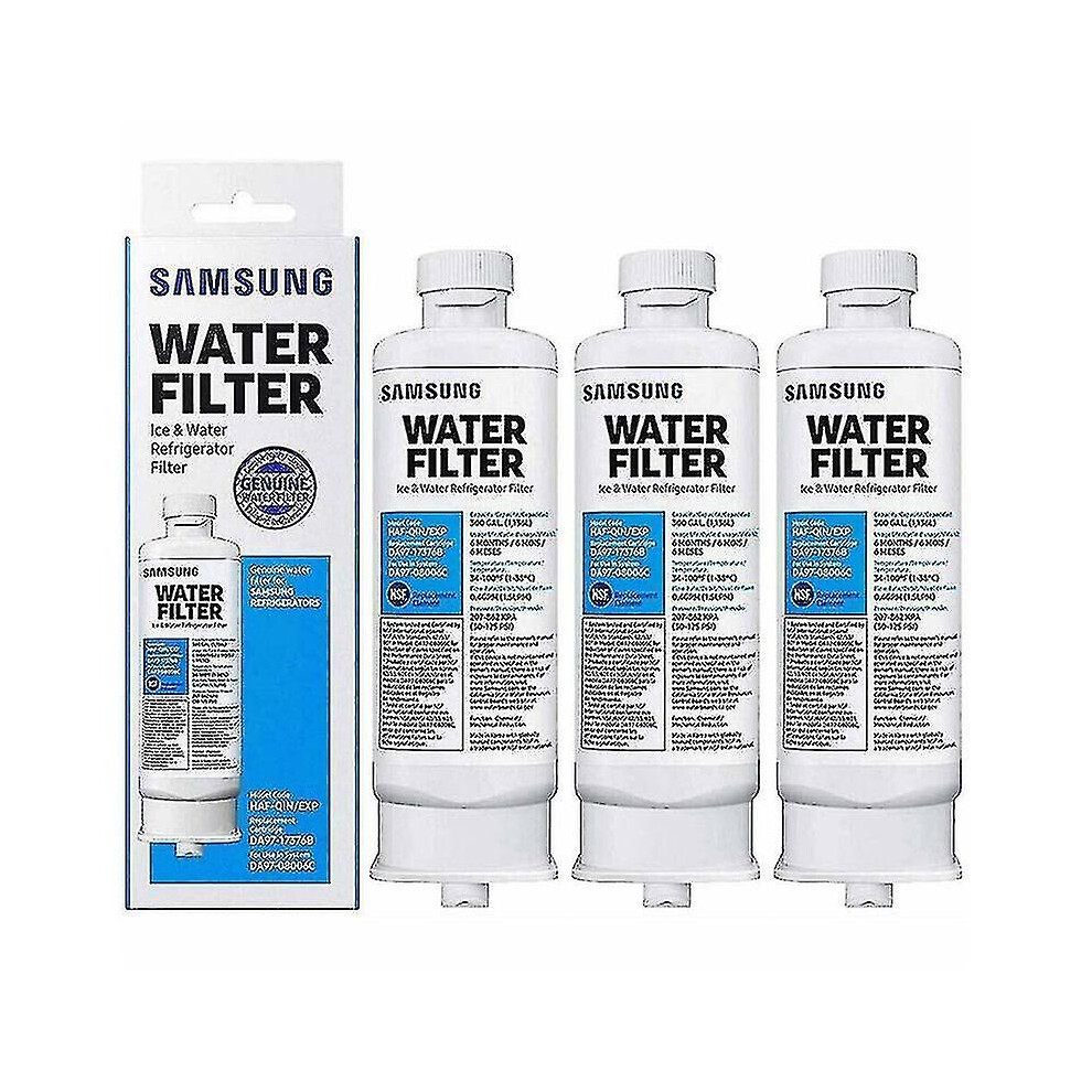 3 Pack Refrigerator Water Filter For Samsung Da977376b Haf-qin Da97-08006c