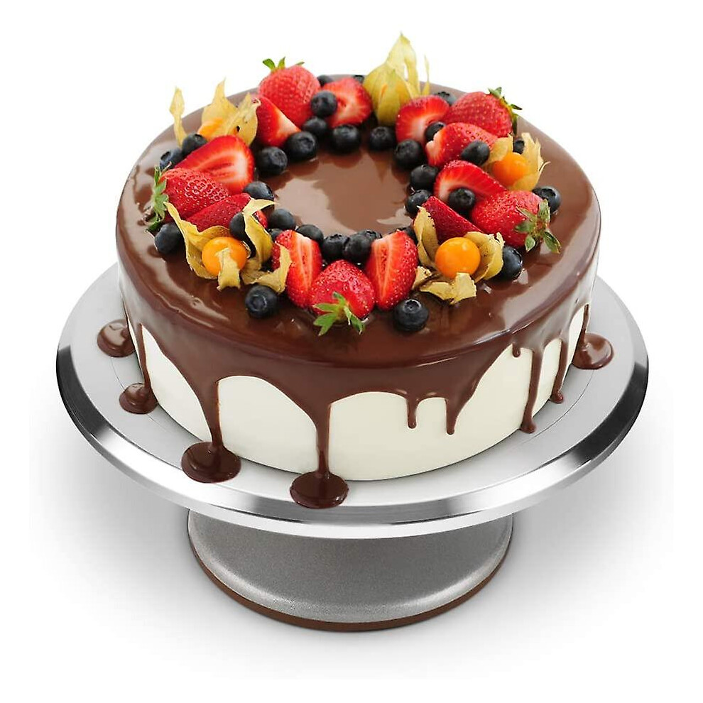 12 Inch Decorating Cake Turntable, Sturdy And Durable Double Axis Rotation Stable And Reliable