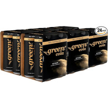 Green Cola Caffeine Free, No Aspartame, No Sugar, No Calories, 6x4 Pack of 330ml (24 cans Total)