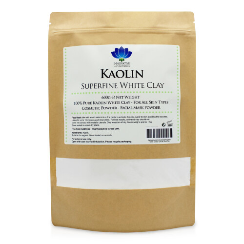 Kaolin - Pharmaceutical Grade - Superfine White Clay - 600g Packet
