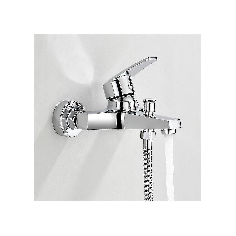Bathtub Mixer Tap Bath/Shower Faucet Chrome Brass Mixer Tap 7364070203840