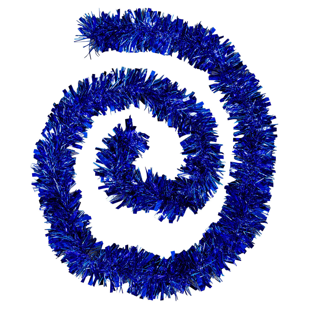 (48pcs) Christmas Chunky Tinsel Garland Luxurious Metallic Tinsel for Xmas Tree Decoration New Year Party Indoor Outdoor Table Decoration, Blue, 6ft-image-OPC-PFRTQ8C-NEW