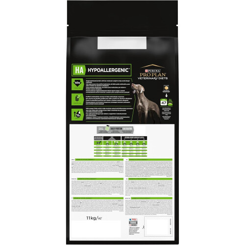 Purina PRO PLAN VETERINARY DIETS HA Υποαλλεργική ξηρά τροφή για σκύλους 11kg 2