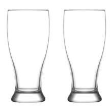 Beer Pint Glasses 565ml Tulip Pint Drink Cider Party Bar Pub Set of 2