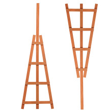 (2) Natural Wooden Potted Climbing Garden Plants Trellis Plant Support Frame Balcony