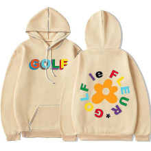 (Khaki, L) Golf Wang Le Fleur Flower Vote Igor Tyler The Creator Skate Hoodie Men Casual Hip Hop Sweatshirts Double Sided Print Pullover