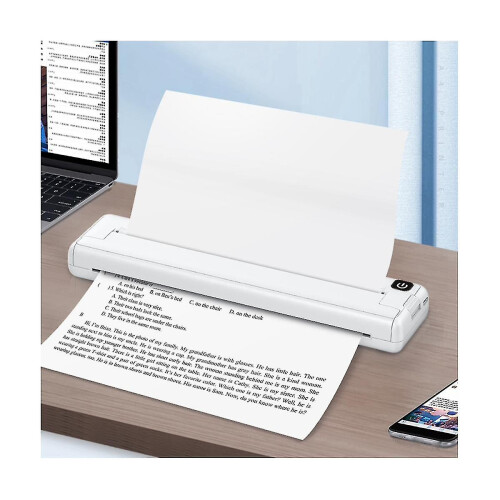 Portable Printers Wireless A4 Thermal Printer Inkless Pocket Photo Document Printer Bluetooth Trave 2