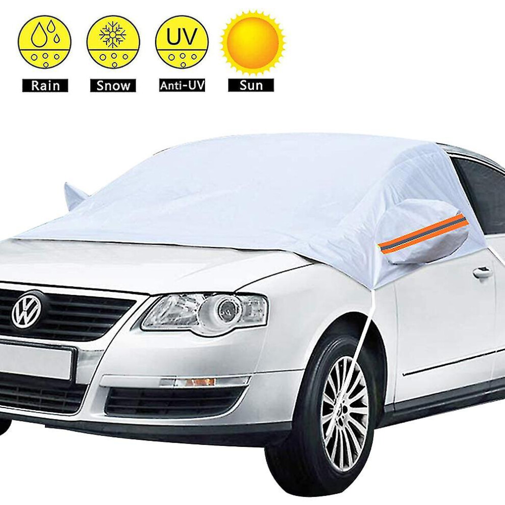 Windshield Snow Cover With Side Mirror Covers, Mirror Snow Covers Protects Windshield And Wipers From Weatherproof, Rain, Sun, Frost, Extra Large Size 7364070223633