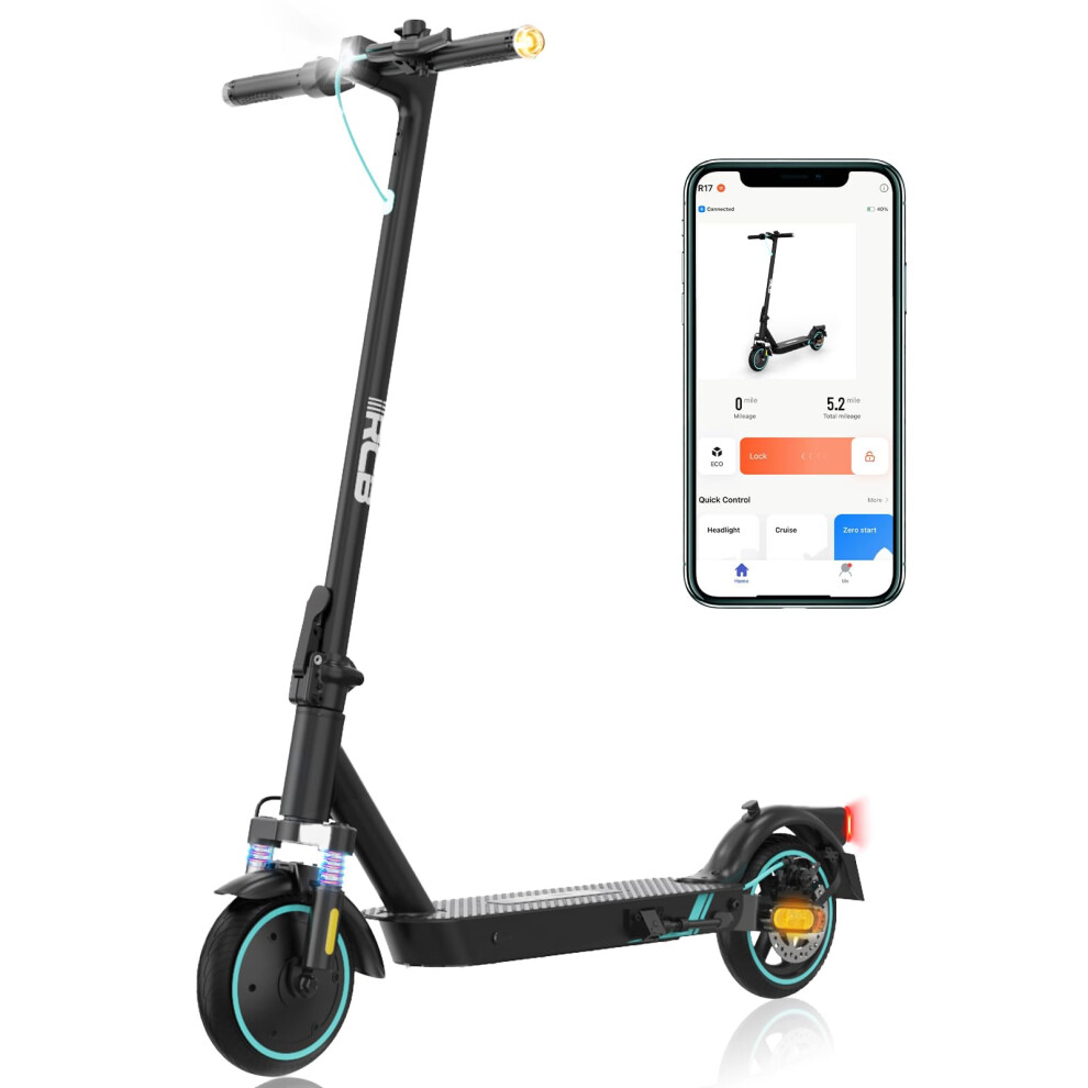 RCB R17 Electric Scooter,8.5 E-Scooter Foldable Max 25 km/h,APP Control,Max Load120 kg.