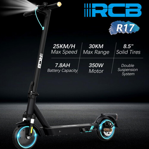 RCB RCB R17 Electric Scooter,8.5 E-Scooter Foldable Max 25 km/h,APP Control,Max Load120 kg. 1