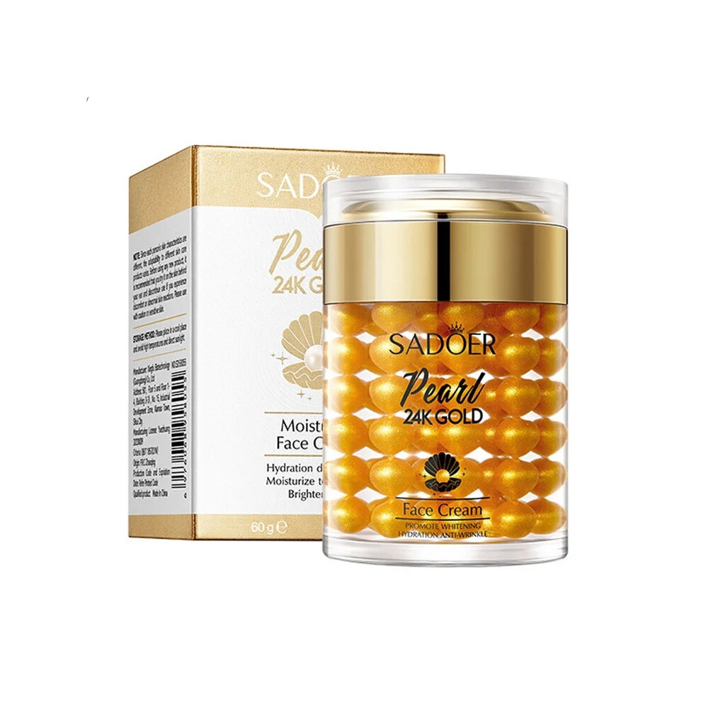 24K Golden Pearl Collagen Face Cream Moisturizing Brightening Hydrating Firming Facial Cream Face Skin Care Products