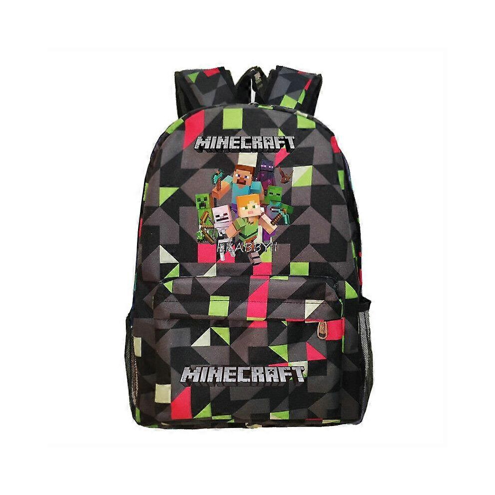 (style 12) Minecaft Backpack Printe Simple Capacity Student Schoolbag Teens Laptop College Students Knapsack-image-OPC-PFRV8WY-NEW