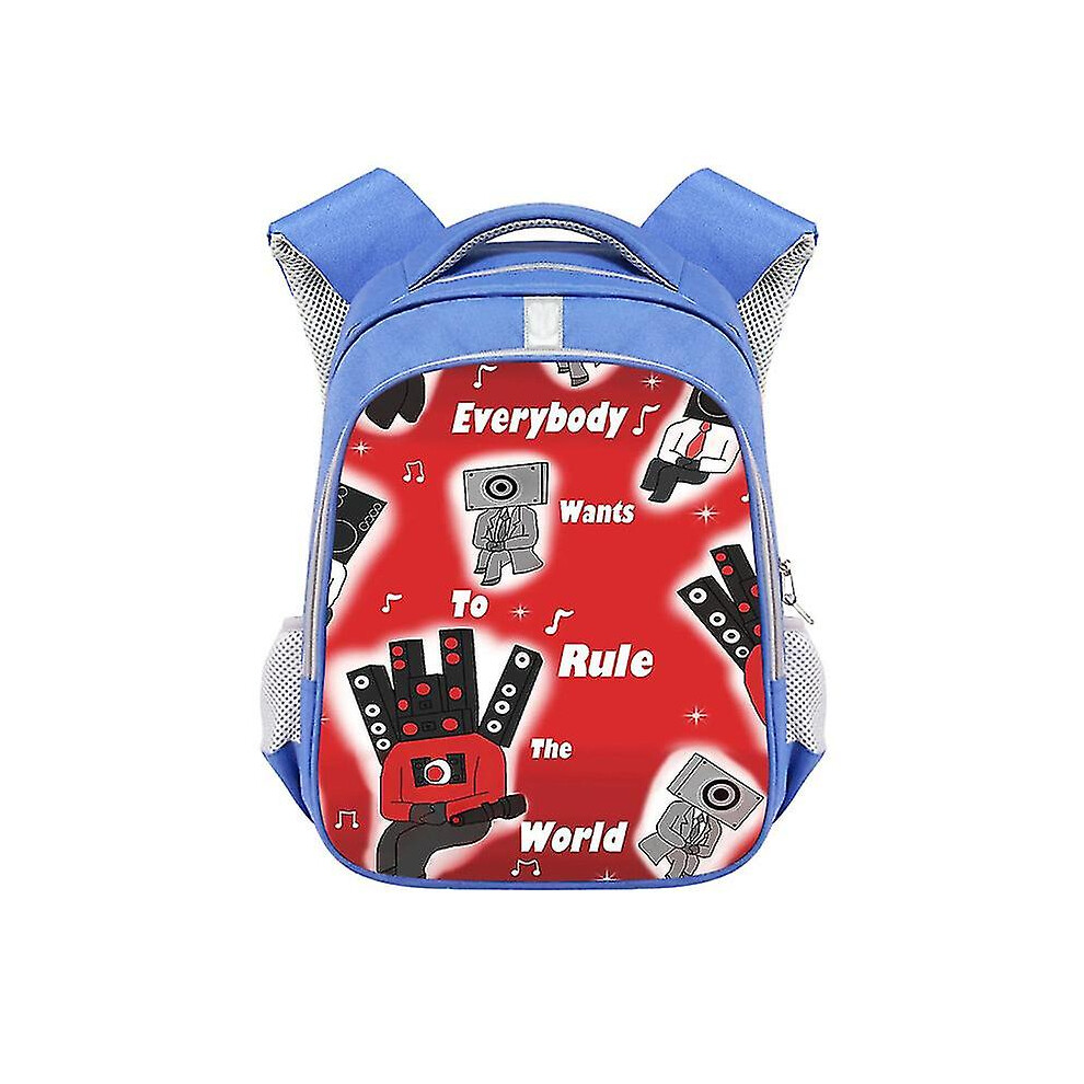 (22) skibidi toilet plush spoof toilet man children's school bag reflective strip backpack-image-OPC-PFRV9RZ-NEW