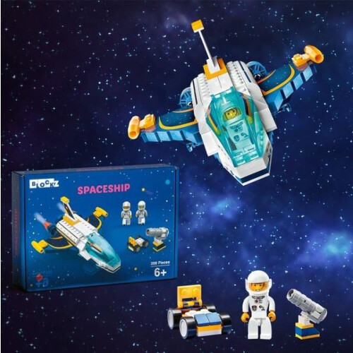 Boost Blockz Spaceship Building Brick Set 208 Pieces Ages 6+