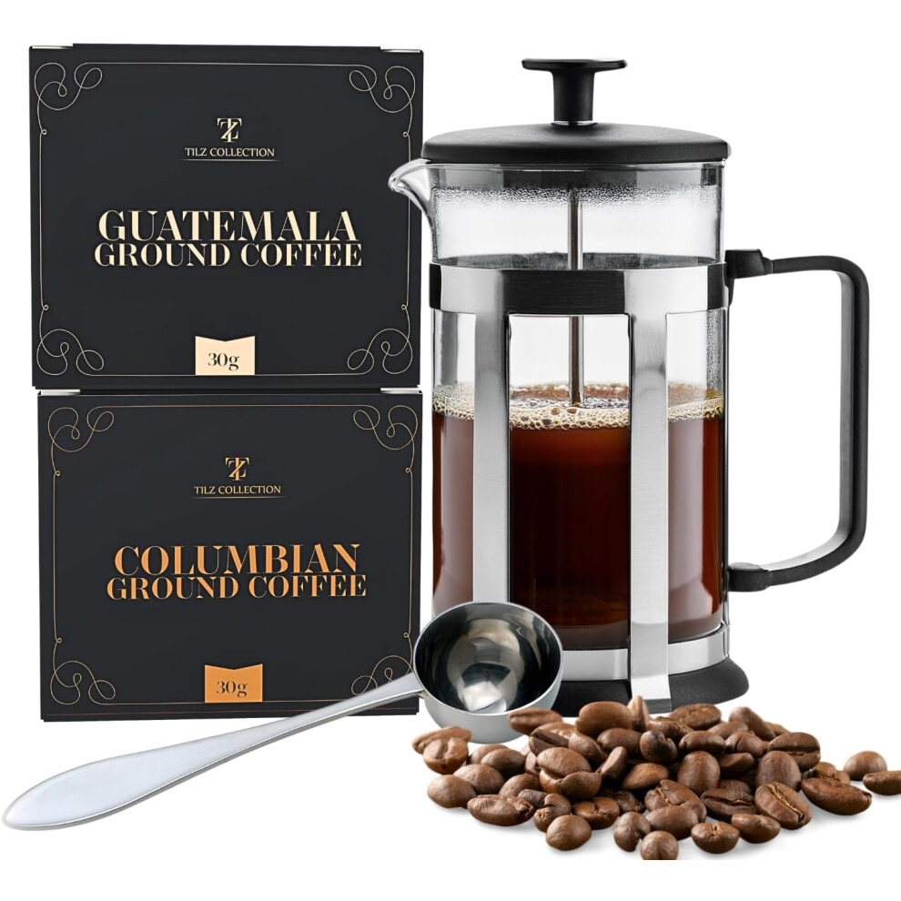 Ground Coffee Gift Set Cafetiere French Press