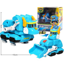 (With Box Tomo) Newest Abs Min Deformation Gogo Dino Action Figures Rex Transformation Car Airplane Motorboat Crane Dinosaur Toys For Kids V
