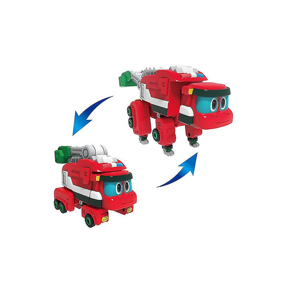 (No Box Anky) Newest Abs Min Deformation Gogo Dino Action Figures Rex Transformation Car Airplane Motorboat Crane Dinosaur Toys For Kids V