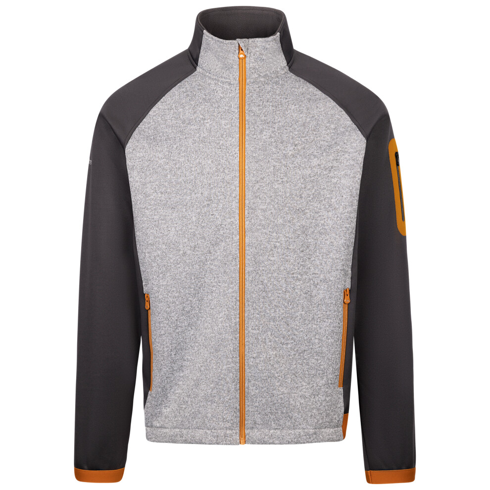 (M, Grey Marl) Trespass Mens Full Zip Fleece AT300 Foxearth