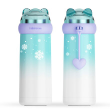 (F, 300ml-350ml) (C) Stainless Steel Kids Children Water Bottle Thermos Vacuum Cup Leak Proof