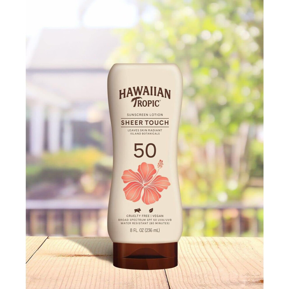 Hawaiian Tropic Sheer Touch Lotion SPF 50 Sunscreen - 8Oz