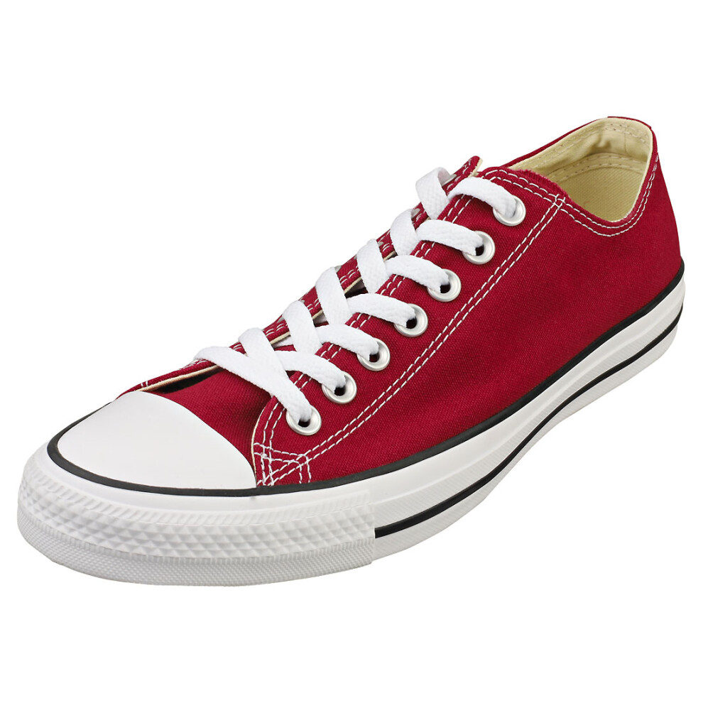 Converse All Star Ox Unisex Casual Trainers in Maroon - 8.5 UK