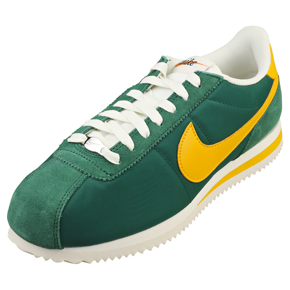 (7) Nike Cortez Txt Mens Fashion Trainers in Green Yellow