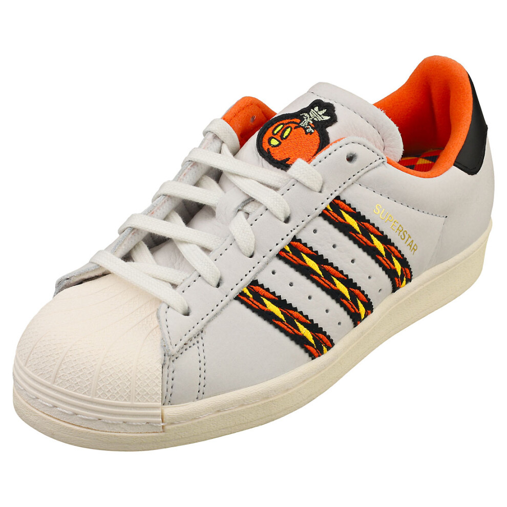 (6.5) adidas Superstar Mens Fashion Trainers in Grey White