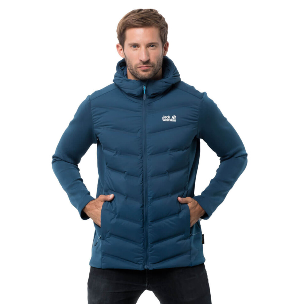 Jack Wolfskin Mens Tasman Hood Breathable Windproof Hybrid Jacket