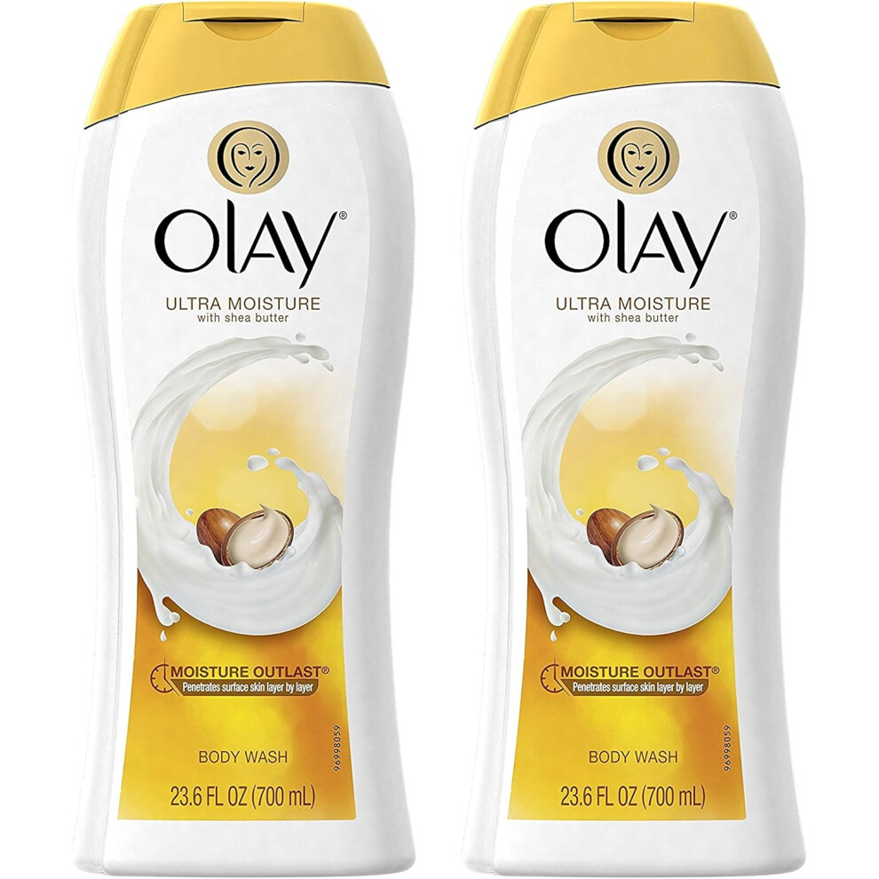 Olay Ultra Moisture with Shea Butter Body Wash - 23.6Fl.Oz (Pack Of 2)