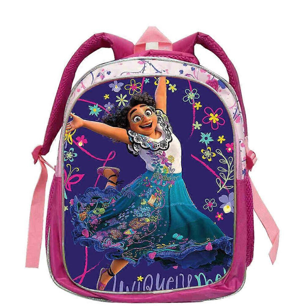 (Style 1) Cartoon Baby Girls Schoolbag Kindergarten Princess New Movie Encanto Waterproof Schoolbag Mirabel Pink Backpack Book Bag-image-OPC-PFRVDSN-NEW