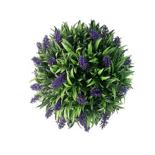 (30CM) Topiary Balls Artificial Lavender Flower Hanging Basket Fake Plant Home Decor
