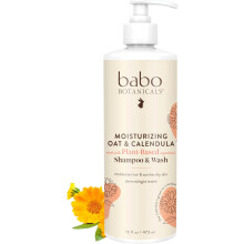 Babo Botanicals Moisturizing Oat & Calendula Shampoo And Wash- 16Fl.Oz