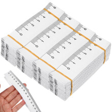 100 Pcs Paper Tapes Measure Disposable Paper Measuring Tapes Double-scale Body Measurement Tapes Flexible Wound Measuring Rulers