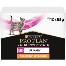 PRO PLAN VETERINARY DIETS UR Urinary Nat Kattenvoer Kip 10x85g, Set van 4