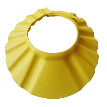 (Yellow) Safe Shampoo Shower Bathing Bath Protect Soft Cap Hat For Baby Wash Hair Shield Bebes Children Bathing Shower Cap Hat Kids