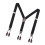 Men's Adjustable Y-back Elastic Suspenders Braces Work Button End 3