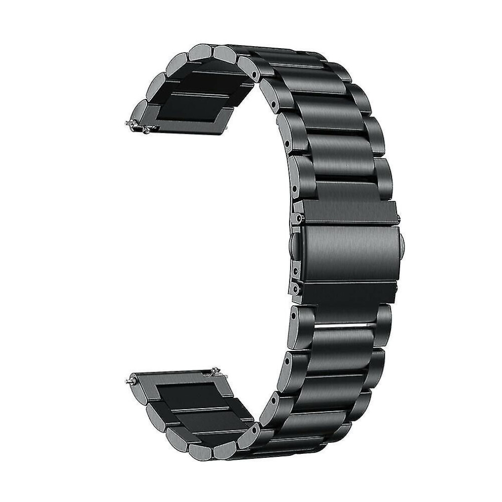 (, 18Mm) Stainless Steel Strap Watch Wrist Band 18Mm 20Mm 22Mm Bracelet Metal Watch Strap Black 7364070248322