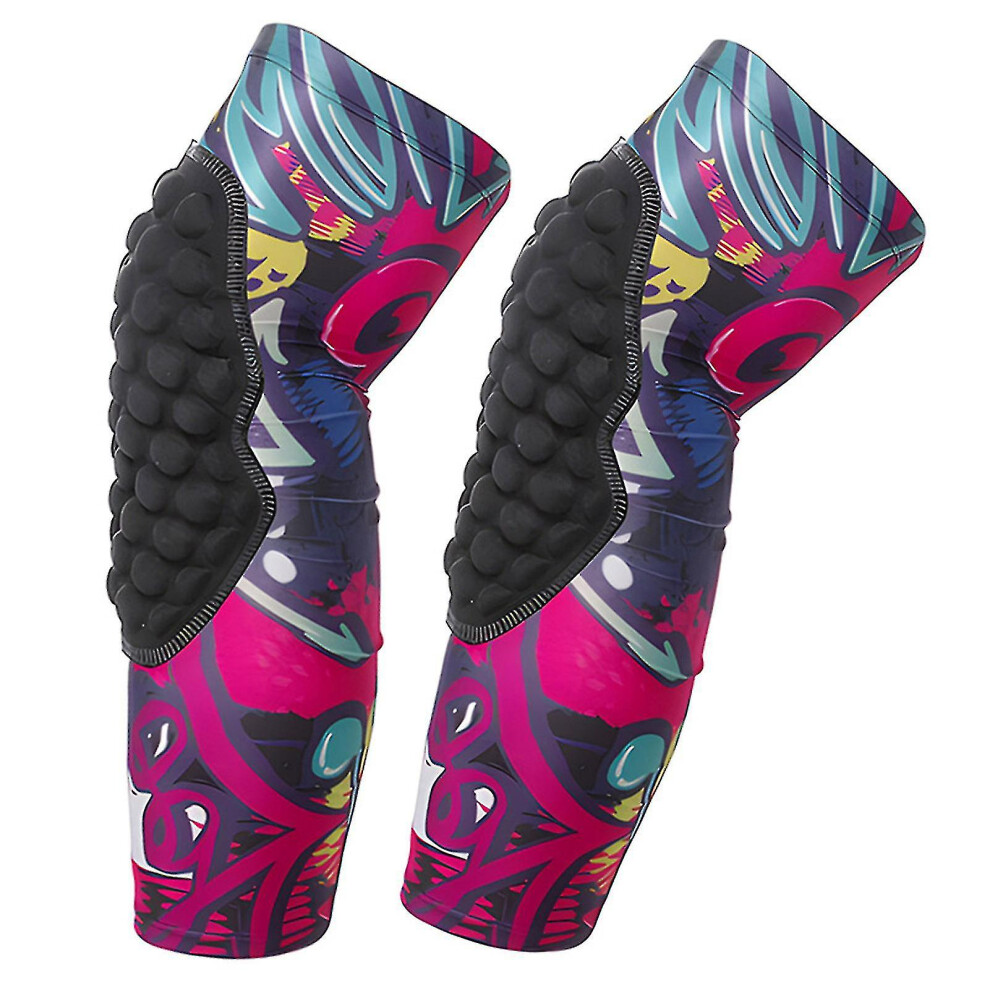 (L, Pink) Sports Basketball Knee Pads Sports Cushioned Knee Pads For Kids-image-OPC-PFRVKRB-NEW