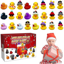 Advent Calendar 2022 for Toddler, Christmas Advent Calendar with 24 Rubber Ducks for Boys Girls, Rubber Ducky Bath Toy, Ducks Advent Calendar Christma