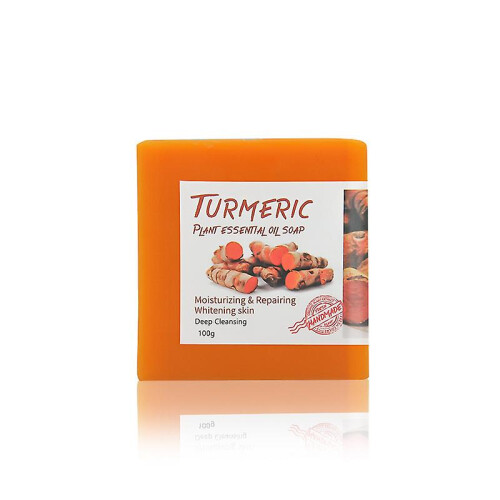 (1pc) 1pc 100g Turmeric Soap Bar For Face