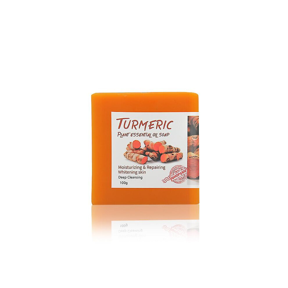 (1pc) 1pc 100g Turmeric Soap Bar For Face