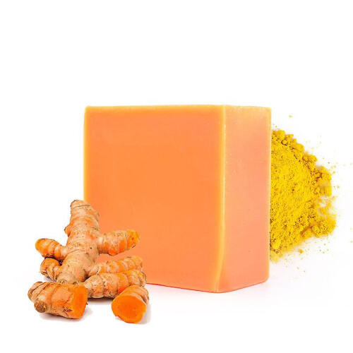 (2pcs) 1pc 100g Turmeric Soap Bar For Face 2