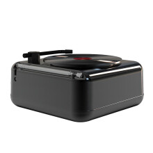 (Black) Turntable Record Player Portable Vinyl Record Player With Built-in Speakers Classic Vinyl Player