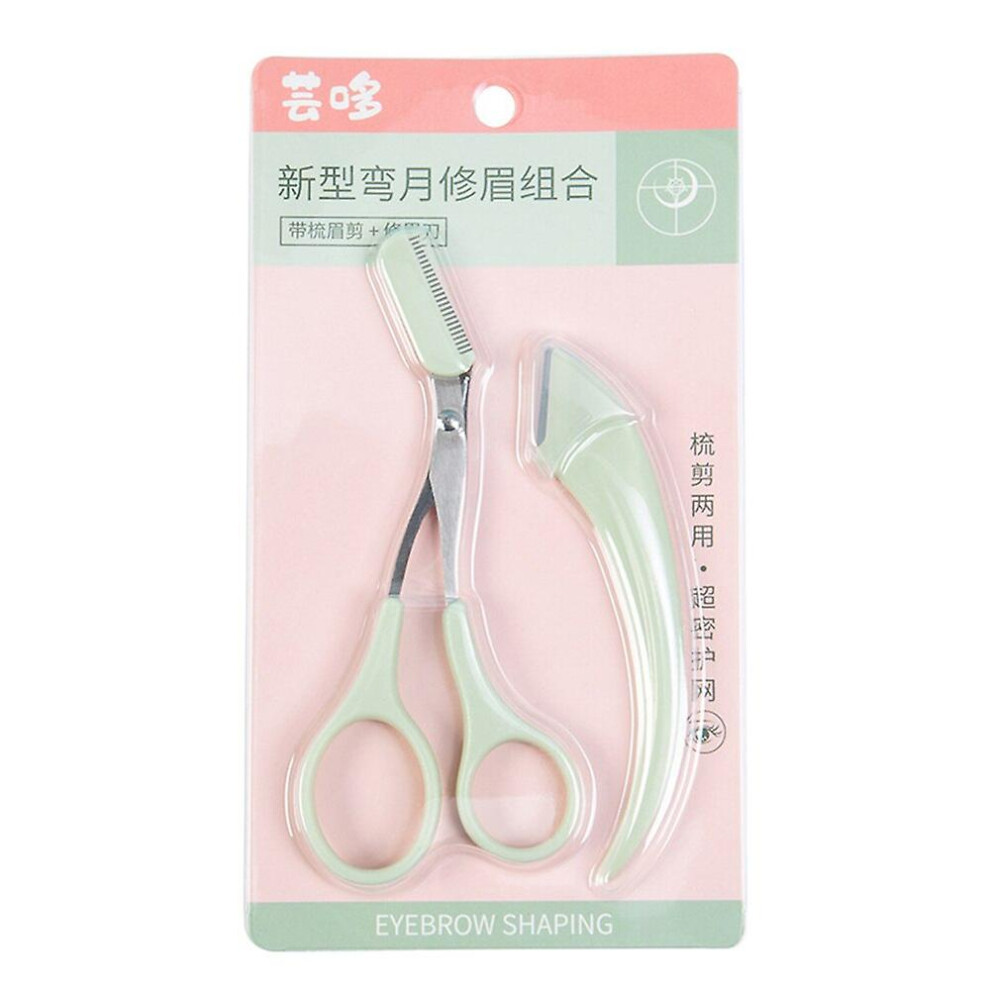 Eyebrow Scissors With Comb Professional Eyebrow Trimmer Cutter Stainless Steel Brow Shaper Facial Hair Removal Beauty Makeup